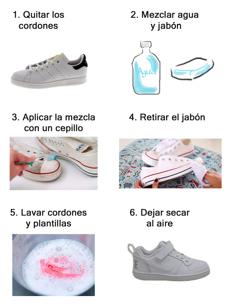 Cómo limpiar tus zapatillas blancas